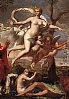 Venus Canvas Paintings - Venus Presenting Arms to Aeneas [detail 1]